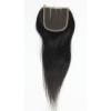 4&#034;X4&#034; Lace Closure Peruvian Virgin Human Hair Hairpiece Extensions Natural Black #5 small image