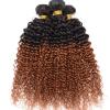 3bundles 300g Brazilian Peruvian Human Hair Weaves Virgin Hair Weft Color T1b/30 #2 small image