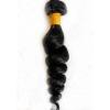 Peruvian Virgin Hair Extension 1 Bundle Black Loose Wave Soft Hair Weft