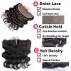 7A Peruvian Body Wave 13*4 Lace Frontal Closure with 2Bundles Virgin Human Hair #3 small image