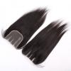 8A 4&#034;X4&#034; Lace Closure Brazilian Virgin Peruvian Human Hair  hairpiece extension