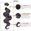 3bundles100% Unprocessed Virgin Peruvian Hair Remy Human Hair Weave Extensions #4 small image