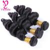 Cheap 7A Virgin Peruvian Loose Wave Human Hair Extensions 3 Bundles Weave 300g