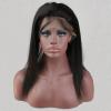 360 Lace Band Frontal Back Closure Peruvian Virgin Human Hair Straight 22x4inch
