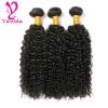 7A Long Inch Kinky Curly 300g Human Hair Extensions Virgin Peruvian Hair Weft