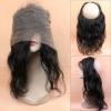 Pre Plucked 360 Lace Frontal With Bundle 3 Pcs Peruvian Virgin Hair Body Wave #3 small image