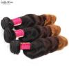 New Arriving 8A Ombre Color 3Tone Virgin Remy Peruvian 3 bundles loose wave hair #5 small image