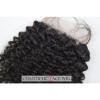 Best Curly Virgin Human Hair Lace Closures Peruvian Remy Kinky Curly Extensions