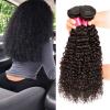 3 Bundles Kinky Curly Weft Real Peruvian Remy Virgin Human Hair Extensions 300g