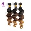 3Bundles Ombre Body Wave Peruvian Virgin Remy Hair Extensions Weave Double Weft #5 small image