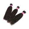 3 Bundles Kinky Curly Weft Real Peruvian Remy Virgin Human Hair Extensions 300g #4 small image