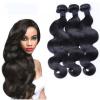 3 bundle/lot Unprocessed 6A Peruvian Virgin hair Body Wavy Human Extension Weft #1 small image