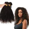 3 Bundles Kinky Curly Peruvian Virgin Hair Extensions Weft Human Hair Weave lot