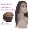 Pre Plucked Peruvian Virgin Hair Straight 360 Lace Frontal Closure Free Shipping