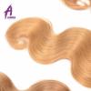 Ombre Body Wave Peruvian Virgin Hair With Closure human hair Extensions 4bundles #5 small image