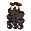 3 Bundle 300g Body Wave Human Hair Extensions Peruvian Virgin Hair Natural Black