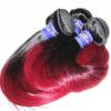 8A Peruvian Virgin Human Hair Extensions Straight 3Bundles 300Grams Color1b/99j #1 small image