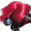 8A Peruvian Virgin Human Hair Extensions Straight 3Bundles 300Grams Color1b/99j #3 small image