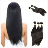 7A Peruvian Virgin Hair Staight Human Hair Unprocessed Remy Hair Extension 24&#034; #1 small image