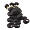 7A Virgin Peruvian Human Hair Extensions 3pcs Hair Bundles Black Body Weave Weft #2 small image