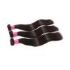 Peruvian Virgin Human Hair Extensions Straight 3 Bundles 300g With Lace Closure #4 small image