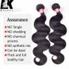 Peruvian Body Wave Virgin Hair Pre Plucked 1pc 360 Lace Frontal With 2 Bundles #5 small image