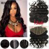 Peruvian Virgin Hair Lace Frontal Closure Body Wave Natural color Bleached knots #1 small image