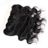 Peruvian Virgin Hair Lace Frontal Closure Body Wave Natural color Bleached knots #2 small image