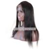 360 Lace Band Frontal Closure Peruvian Virgin Remy Human Hair Extension Straight #3 small image