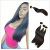 7A Unprocessed Peruvian Virgin Hair Long Staight Weft Remy Hair Extension 26inch #1 small image
