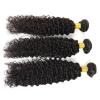 7A Peruvian Virgin Human Hair Wefts Kinky Curly Hair Extensions 300G 18&#034;+20&#034;+22&#034; #4 small image