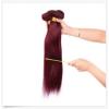 4 Bundles Straight Peruvian Virgin Human Hair Extensions 50g #99J Wine Red Hair #5 small image