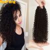 3 Bundles/lot 300g Unprocessed Virgin Peruvian Kinky curly Human Hair Extension #1 small image