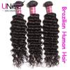 100g 300g 100% Virgin Brazilian Deep Curly Wave Hair Peruvian Human Hair Bundles #3 small image