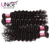 100g 300g 100% Virgin Brazilian Deep Curly Wave Hair Peruvian Human Hair Bundles #5 small image