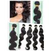 100% Virgin Peruvian Human Hair Wavy Extension Unprocessed weft Bundle 100g 6A #3 small image