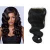 UK Stock 7A Peruvian Virgin Remy Human Hair 4X4 Lace Top Closure #1 small image