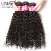 UNice Peruvian Curly Virgin Hair Weave 3 Bundles 100% 8A Human Hair Extensions