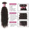 Peruvian Curly Hair 3 Bundles With Lace Closure 8A Virgin Human Hair Extensions #3 small image