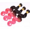 Luxury Peruvian Pink Ombre Body Wave Virgin Human Hair Extensions