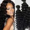 100% Virgin unprocessed Peruvian Human Hair Extension weft bundle 100g black 7A #5 small image