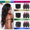 3 Bundles REMY Virgin Human Hair FREE 13&#034;x4&#034; Closure Brazilian Peruvian 7A 300g #1 small image