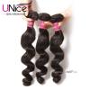 UNice Hair Peruvian Loose Wave Virgin Hair 3 Bundles 100% Human Hair Extensions