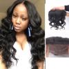 Virgin Peruvian Hair Body Wave 13x4 Ear to Ear Frontal Closure Bleached Knots 7A #1 small image