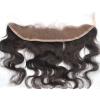 100% Virgin Peruvian Human Hair Lace Frontal Closure 2&#039;&#039;X13&#039;&#039; 7A