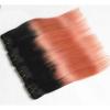 Luxury Peruvian Pink Rose Gold Ombre Straight Virgin Human Hair Extensions #4 small image