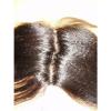 16-inch Virgin Peruvian Kinky Straight Human Hair Silk Top Frontal Closure