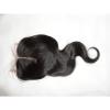7A Peruvian Middle Parting Body Wave Virgin 4x4 Lace Closure 100% Human hair #3 small image