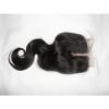 7A Peruvian Middle Parting Body Wave Virgin 4x4 Lace Closure 100% Human hair #4 small image