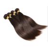 Luxury Silky Straight Peruvian Dark Brown #2 Virgin Human Hair Extensions #1 small image